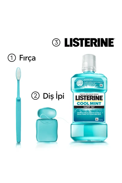 Listerine COOL MİNT 500 ML 2 ADET - Resim 6