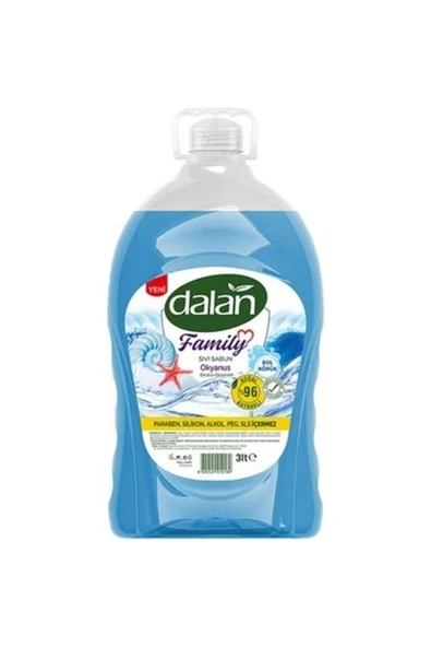 Dalan Sıvı Sabun Family 3 Litre Okyanus ürün görseli 1