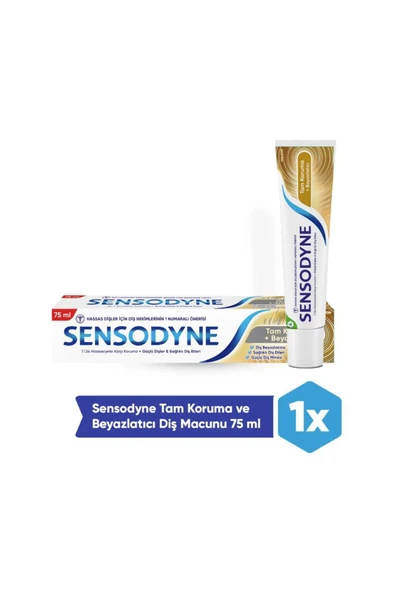 Sensodyne Tam Koruma ve Beyazlatıcı Diş Macunu 75 ml ürün görseli 1