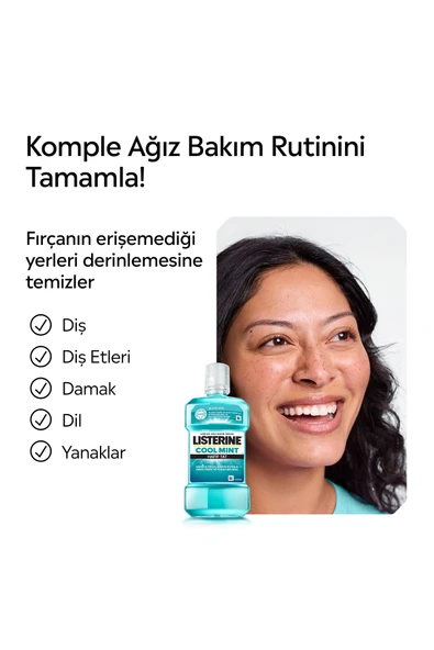 Listerine COOL MİNT 500 ML 2 ADET - Resim 3