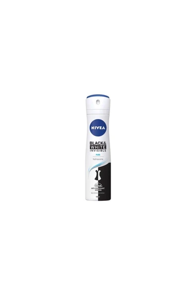 NIVEA Invisible Black&whıte Pure Sprey Deodorant 150ml Kadın ürün görseli 1