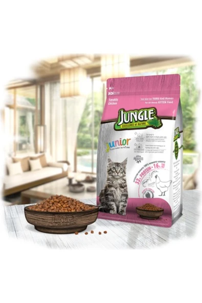 Jungle 500 Gr Tavuklu Yavru Kedi Maması ürün görseli 1