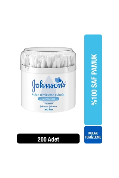 Johnson´s Baby Johnsons Baby Bebek Kulak Temizleme Çubuğu 200lü ürün görseli 1