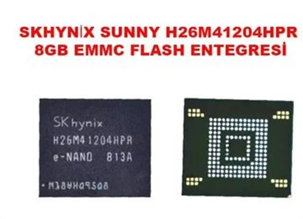 Sunny H26M41204HPR 8GB Emmc Flash Entegresi ürün görseli 1