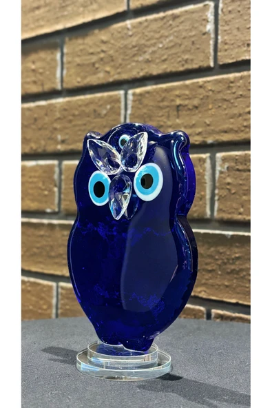 Ozk Atelier Dekoratif Kristal Cam Baykuş Nazarlık ürün görseli 1