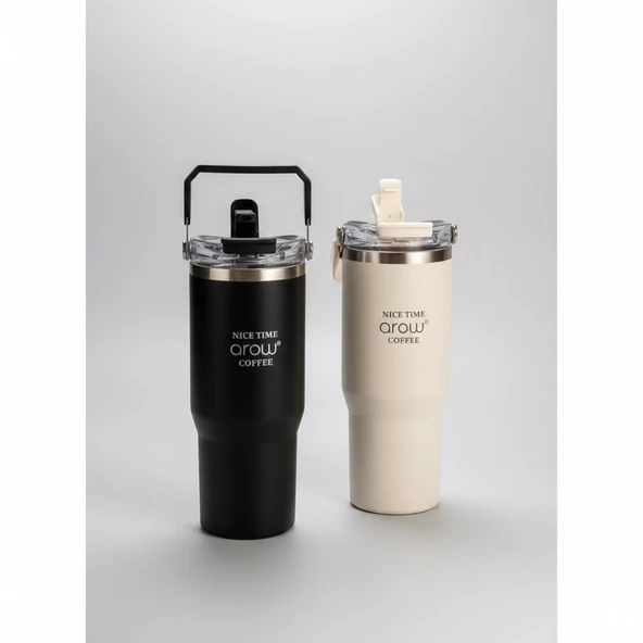 Arow H-206 Paslanmaz Çelik Termos Siyah Küçük Boy 750ML ürün görseli 1