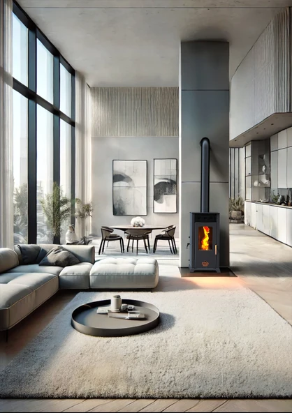 ECO FAN 8 KW / MANUEL PELET VE ODUN SOBASI / BABA'S STOVE ürün görseli 1