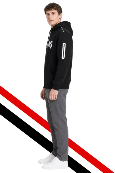 BEŞİKTAŞ ERKEK KAPÜŞONLU SWEATSHIRT - Resim 5