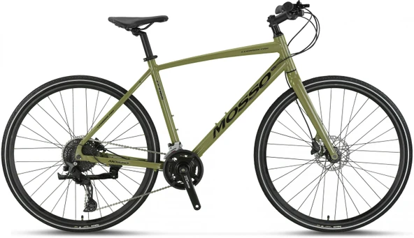 MOSSO LEGARDA-PRO-X20-MDM ERKEK ŞEHİR BİSİKLETİ 460H HD 28 JANT 20 VİTES YEŞİL SİYAH ürün görseli 1