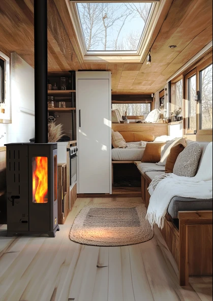 ECO MINI PLUS 8 KW / MANUEL PELET VE ODUN SOBASI / BABA'S STOVE ürün görseli 1