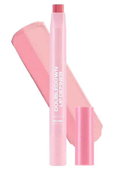 Sacheu DoubleDown Lip Definer 2'si 1 Arada Dudak Kalemi ve Balm 06 That's Cute 1.3GR ürün görseli 1