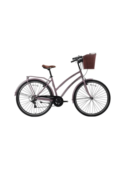 BİSAN SERENITY S KADIN ŞEHİR BİSİKLETİ 48CM V 28 JANT 7 VİTES PUDRA PEMBE SİYAH ürün görseli 1