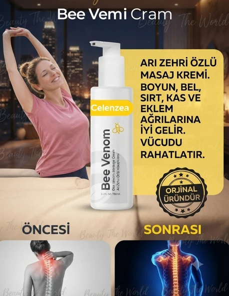 Arı Zehiri Özlü Masaj Kremi 100 ml - Bel, Boyun, Sırt, Kas ve Eklem Rahatlatıcı Özel Formül ürün görseli 1
