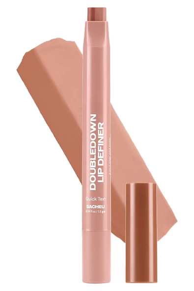 Sacheu DoubleDown Lip Definer 2'si 1 Arada Dudak Kalemi ve Balm 02 Quick Text 1.3GR ürün görseli 1