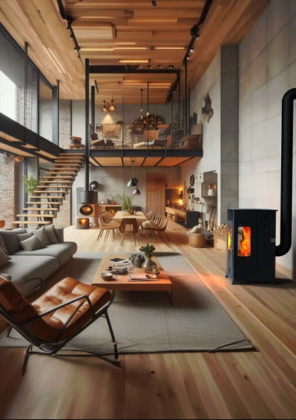 ECO PLUS 8 KW / MANUEL PELET VE ODUN SOBASI / BABA'S STOVE ürün görseli 1