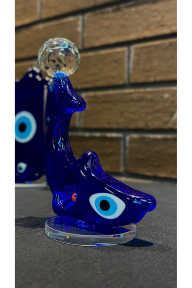 Ozk Atelier Dekoratif Kristal Cam Yunus Nazarlık ürün görseli 1