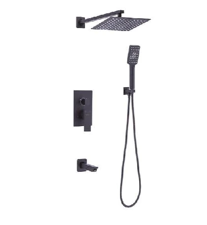 4889 ANKASTRE BANYO VE DUŞ SİSTEMİ (BLACK) (SQUARE) ürün görseli 1