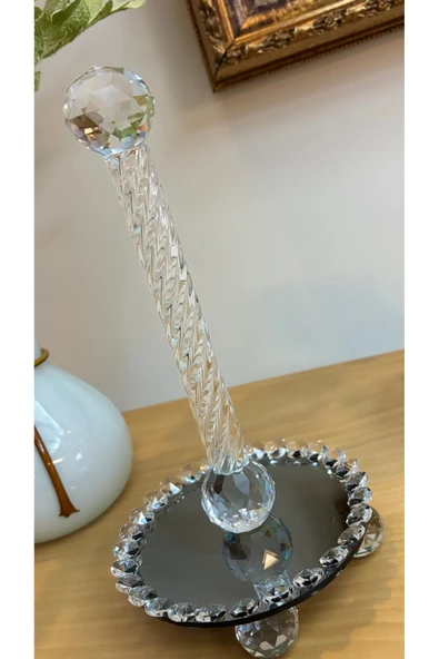Ozk Atelier Dekoratif Kristal Cam Havluluk(Peçetelik)Füme ürün görseli 1