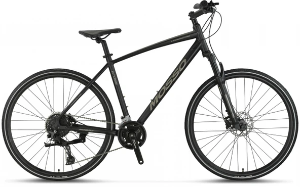 MOSSO LEGARDA-PRO-X20-MSM ERKEK ŞEHİR BİSİKLETİ 510H HD 28 JANT 20 VİTES SİYAH ANTRASİT ürün görseli 1