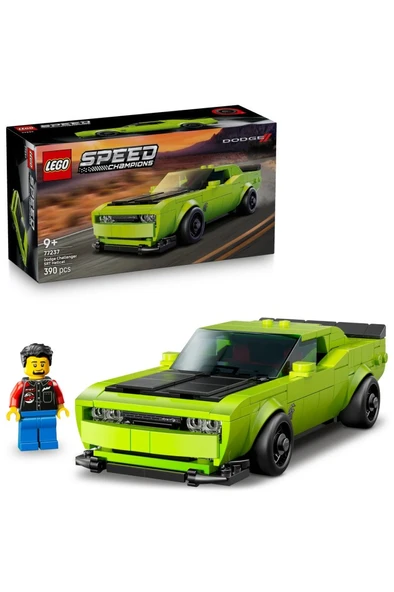 LEGO Speed Champions Dodge Challenger SRT Hellcat 77237 – 9+ Yaş Oyuncak Araba Yapım Seti (390 Pr) ürün görseli 1