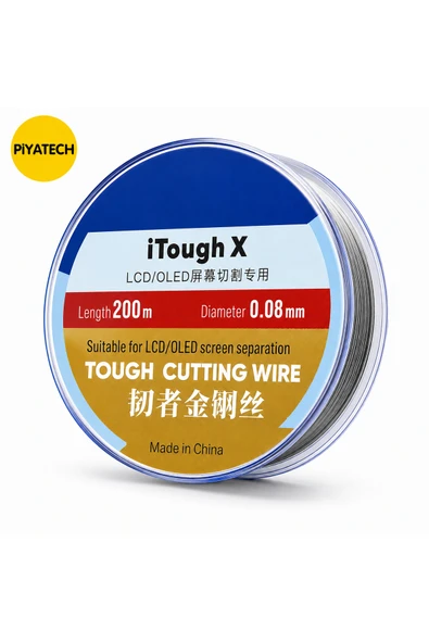 Lcd-Ekran Ayırma Teli - 0.08mm 200 Metre - Steel Çelik Kesme Teli ürün görseli 1