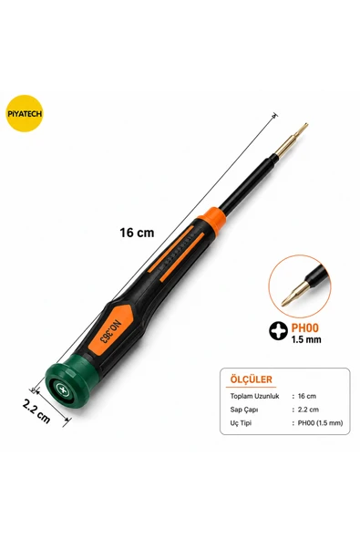 No.363 Ph00 1.5 Mm Hassas Yıldız Uçlu Cep Telefonu Ve Gözlük Tamir Tornavidası 16 Cm ürün görseli 1