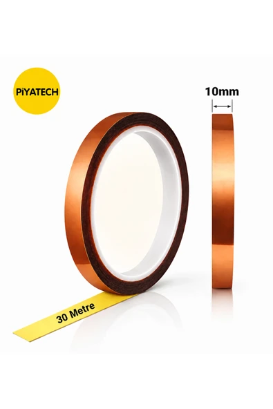 Kapton Yanmaz Bant Yüksek Isıya Dayanıklı Isı Bandı 15 mm X 30 Metre ürün görseli 1