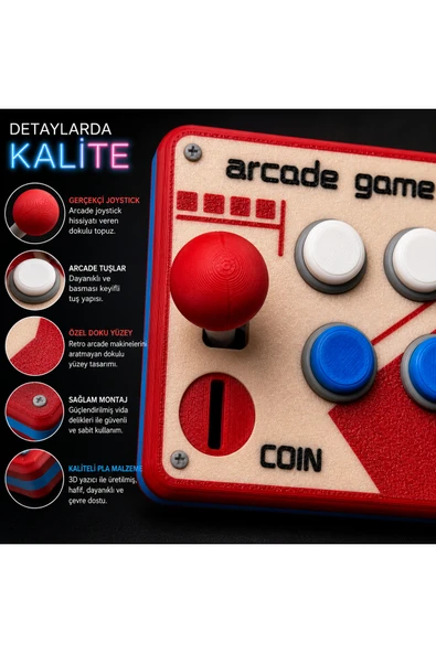 Retro Arcade Işık Anahtarı Kapağı - Resim 5