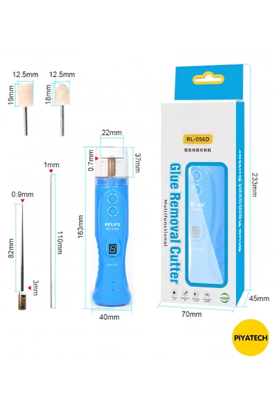 RL-056D Şarjlı Akıllı Ekran Yapıştırıcı Sökücü Ve Kesme Makinesi 6 Kademeli Telefon Tamir Seti ürün görseli 1