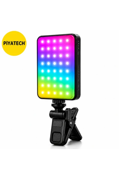 Xk-Fl01 129 Led Rgb Şarjlı Kamera Ve Telefon Vlog Çekim Işığı 3000mAh (Siyah) ürün görseli 1