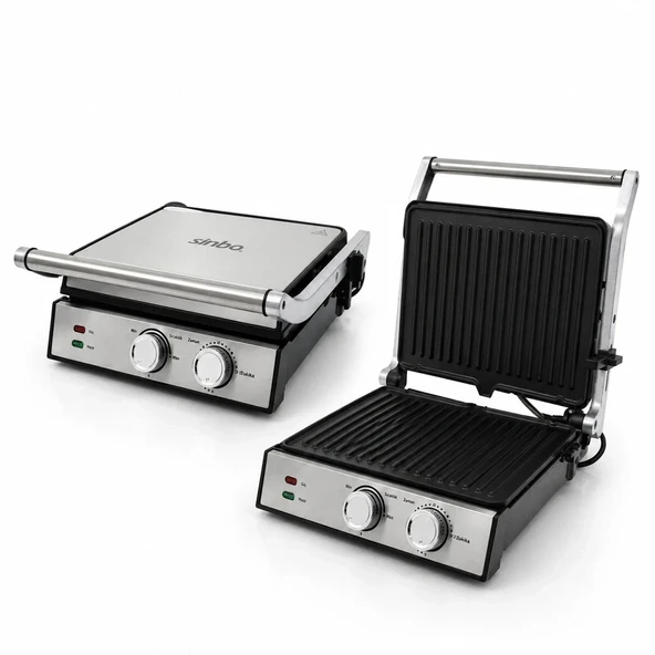 Sinbo Izgara ve Tost Makinesi - Yapışmaz Yüzey - 4 Dilim Kapasiteli ürün görseli 1