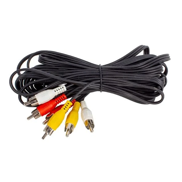 Elektromrer 3 Rca + 3 Rca 10 Metre Kalın Kablo ürün görseli 1