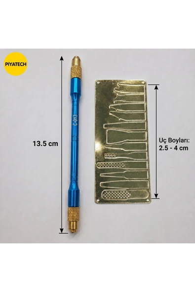 C-013 Cep Telefonu Anakart Tamir Cpu Entegre Çip Tutkal Temizleme Kazıyıcı Bıçak Seti 13 Parça ürün görseli 1