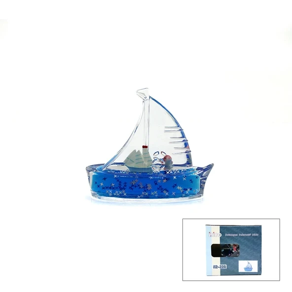 Gemi Tasarımlı Batmayan Gemi - Mika Şişe - Dekoratif Biblo ürün görseli 1