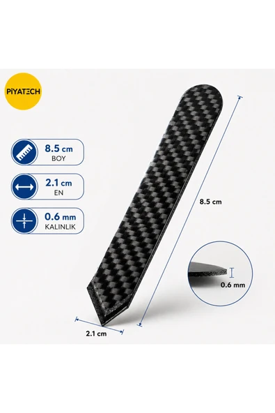 Karbon Fiber Telefon Ve Tablet Ekran Sökme Penası Tamir Kazıyıcı 8.5 x 2.1 cm 0.6 mm ürün görseli 1