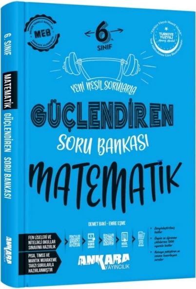 6. Sınıf Matematik Güçlendiren Soru Bankası Ankara Yayıncılık ürün görseli 1