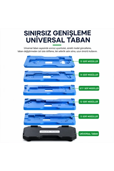 RL601T - 31'si 1 Arada Manyetik Orta Kat Lehimleme Platformu Seti – iPhone Anakart PCB Tamir Kalıbı ürün görseli 1
