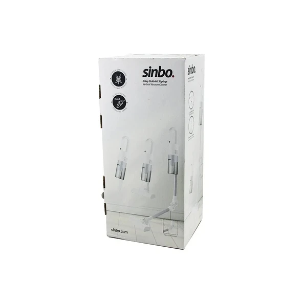 Sinbo Dikey Elektrikli Süpürge - Beyaz - 500W - Ergonomik Tasarım ürün görseli 1
