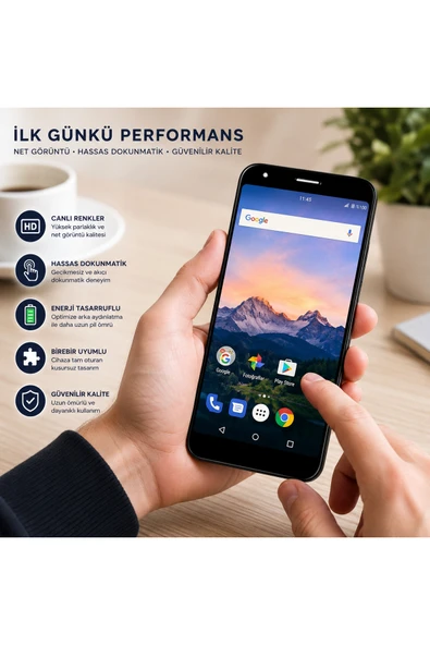 Vestel Venus E4 Uyumlu Lcd Ekran Ve Dokunmatik Panel Siyah - Resim 3