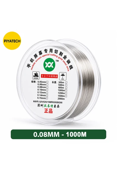 Çelik LCD/Ekran Ayırma Teli – 0.08MM - 1000 Metre Profesyonel Kesme Teli ürün görseli 1