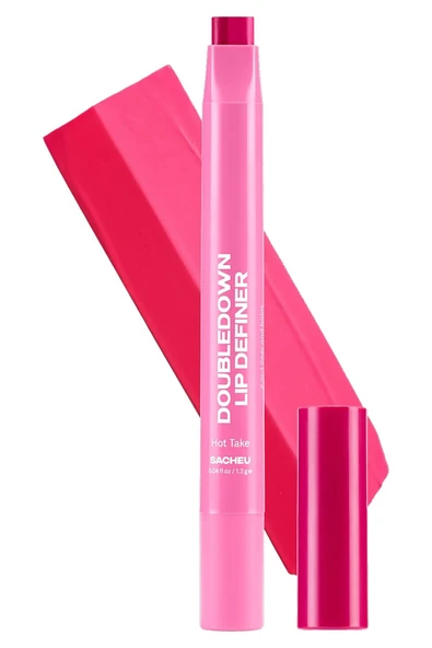 Sacheu DoubleDown Lip Definer 2'si 1 Arada Dudak Kalemi ve Balm 08 Hot Take 1.3GR ürün görseli 1