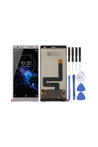 Sony Xperia XZ2 İçin Yüksek Çözünürlüklü Yedek Ekran Paneli (Gümüş) ürün görseli 1