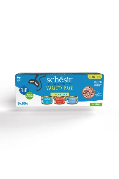 Variety Karma Yetişkin Kedi Konserve Paketi 6 al 5 ÖDE Mix 85gr x 6 Adet ürün görseli 1