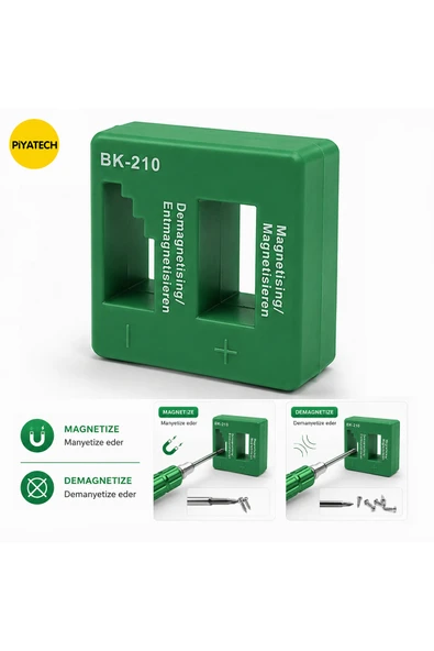 BK-210 Manyetik Mıknatıslandırıcı Magnetizer Demagnetizer - Manyetize ve Demanyetize Tornavida Ucu Aparatı ürün görseli 1