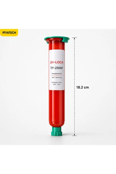 Tp-2500f Uv Loca Şeffaf Ekran Yapıştırıcı Solüsyon Telefon Tamir Jeli 50 Ml (50 Gr) ürün görseli 1