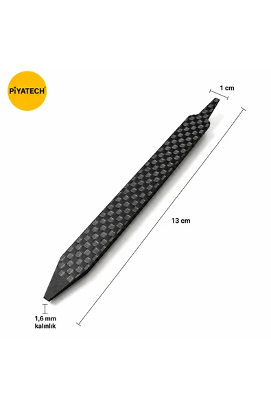 Karbon Fiber Çift Taraflı Telefon Ve Tablet Ekran Sökme Çubuğu Tamir Penası 13 x 1 cm 1.6 mm ürün görseli 1