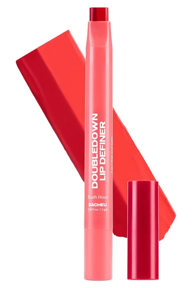 Sacheu DoubleDown Lip Definer 2'si 1 Arada Dudak Kalemi ve Balm 09 Rush Hour 1.3GR ürün görseli 1