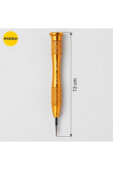 8877A 0.8x25mm Hassas Cep Telefonu Ve Elektronik Tamir Tornavidası Alüminyum Saplı 13 Cm ürün görseli 1
