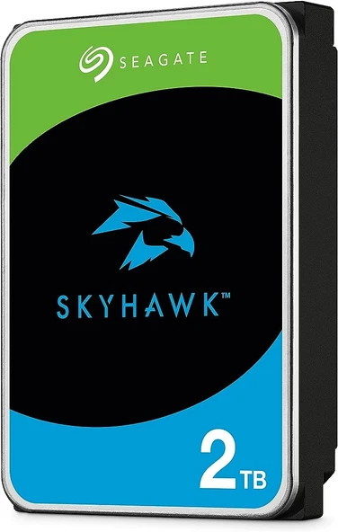 2 TB Seagate SKYHAWK 256MB 5900Rpm (ST2000VX017) 7/24 Güvenlik Disk (Disti Gar) ürün görseli 1