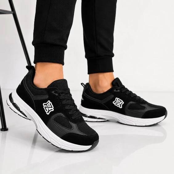GO TECH ERKEK SNEAKER AYAKKABI SİYAH 40-44 ürün görseli 1